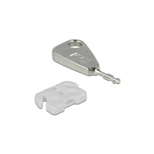 DeLOCK USB Port Blocker, 5 USB lukkoa, 2 avainta, valkoinen