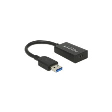 DeLOCK sovitin USB-C naaras - USB-A uros, USB 3.1 Gen 2, 0,15m kaapeli