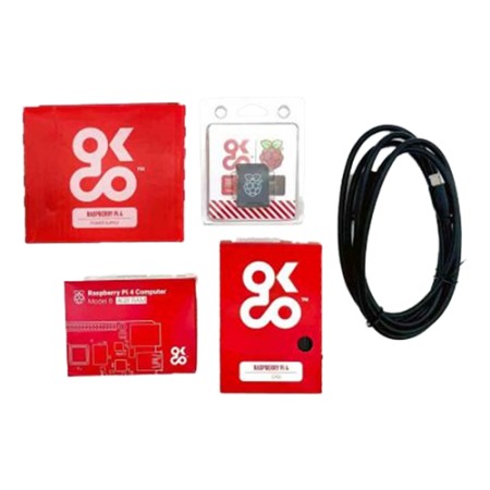 OKdo Raspberry Pi 4 Basic Kit, EU version, 2 GB, accessories
