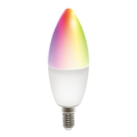 DELTACO SMART HOME RGB-älylamppu, E14, 2,4GHz, 5W, 470lm