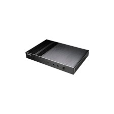 Galileo T, Fanless Aluminium Slim THIN Mini ITX Case, 2 HP Cooler, VES