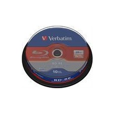 Verbatim BD-RE SL, 2x, 25GB/200min, 10-pakkaus spindle, Hard Coat