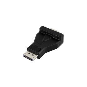 DisplayPort  - VGA-adapteri, 20-pin uros - 15-pin naaras, musta