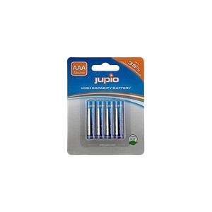 Jupio AAA Alkaline batteries, 4-pack, LR3, 1.5V, non-rechargeable, blu